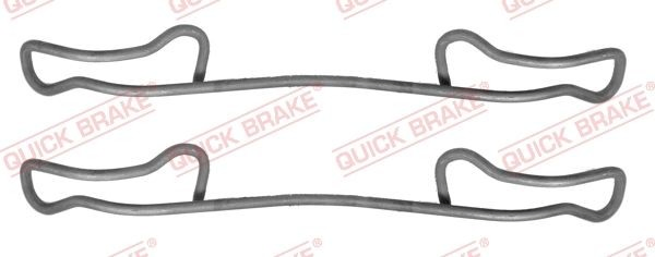 1091200 Quick Brake Комплект пружинок крепления дисковых колодок, задних